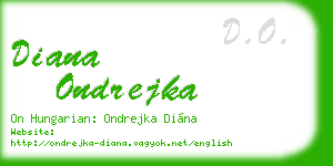 diana ondrejka business card